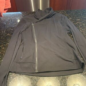 lululemon athletica Charcoal Gray Asymmetrical Zip Sweatshirt